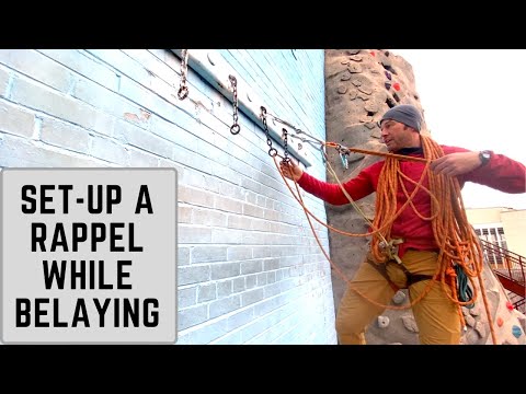 Видео: Подготовьте веревку, пока вы страхуетесь.