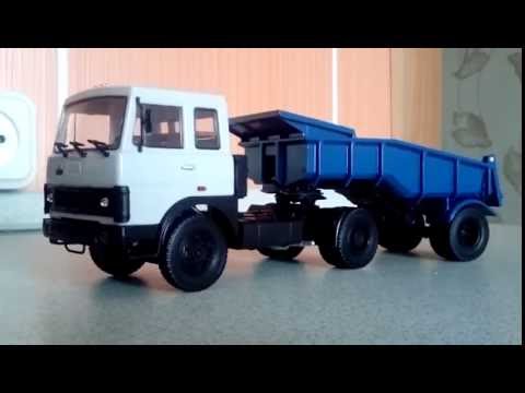 Видео: Маз-5432 (с п/п Маз-5232в) "Автоистория(Аист)" 1:43