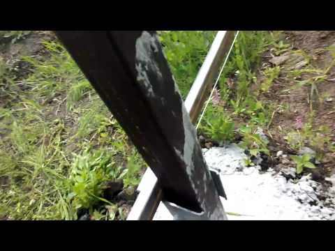 Видео: Приспособление для монтажа забора. (звук плохой!)