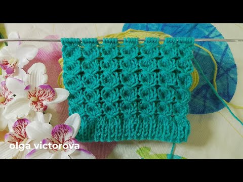 Видео: ОБЪЕМНЫЙ РЕЛЬЕФНЫЙ УЗОР 1106 Узоры спицами KNITTING PATTERNS