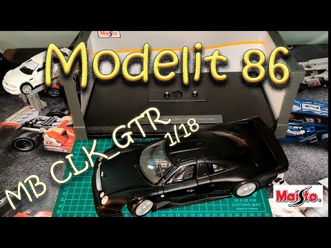 Видео: mercedes clk-gtr от  Maisto(1/18)