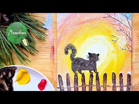 Видео: КОТИК |Просте малювання для дітей та дорослих❄️