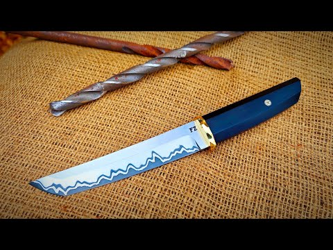 Видео: Я взял сломанные дрель и пилу, распилил их и сделал очень прочный и острый нож.