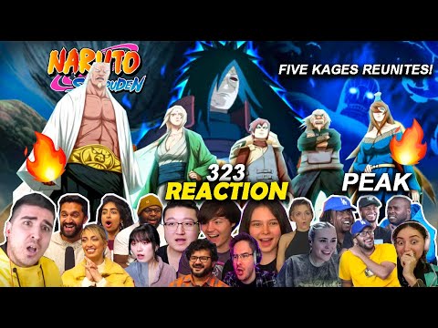 Видео: Мадара против Пяти Каге! 🤯 «Собрание пяти Каге» 🔥 Реакция на Shippuden 323