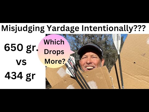 Видео: Тест траектории 650 против 434 гран на 40 ярдах