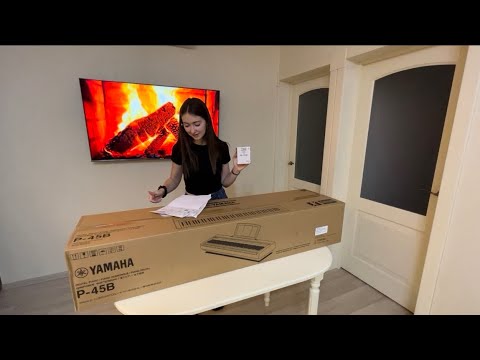 Видео: Распаковка электронного рояля Yamaha P-45B. Цены, первое впечатление, параметры