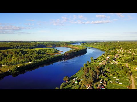 Видео: Вниз по течению реки Западная Двина