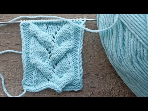Видео: 100 % 😍 Великолепная ажурная коса для шикарного кардигана и кофточки. Knitting pattern