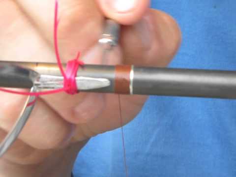 Видео: Примотка спиннингового кольца с тримами и инлеями