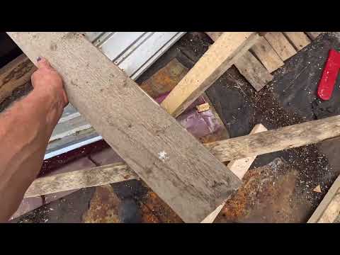 Видео: 3.  Незаконченный ремонт строительства  крыши