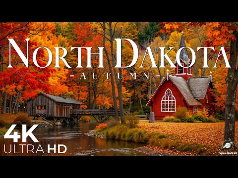 Видео: 🍁 Северная Дакота осенью 4K – Потрясающий осенний фильм – Природная красота Великих равнин