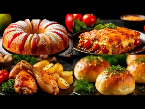 Видео: 4 ВКУСНЕЙШИХ БЛЮДА за 1 ВЕЧЕР ! 🥖 Чесночные пампушки , шарлотка, курица с картошкой и запеканка