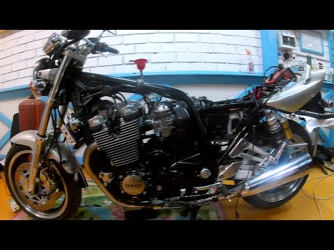 Видео: Снимаем картер, индикатор передач Ямаха XJR 1200 !!!