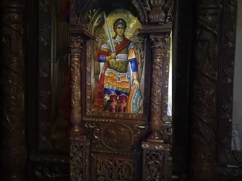 Видео: с. Рендина, Халкидики, Гърция  - църква   "Света Марина";