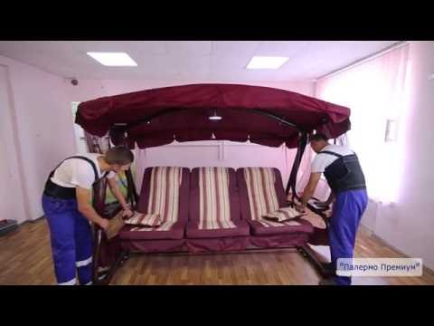 Видео: Видеоинструкция по сборке качелей садовых "Палермо Премиум" производства Ольса