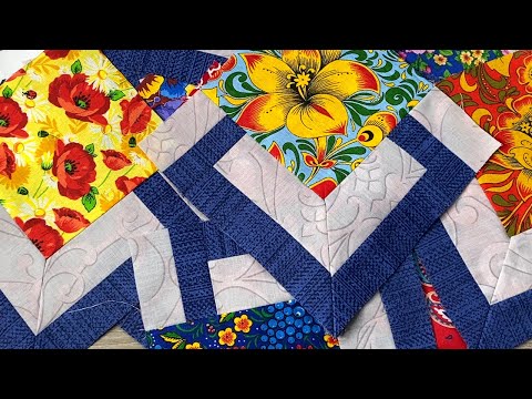 Видео: По фотографии разгадала и сшила лоскутное одеяло DIY мастер класс