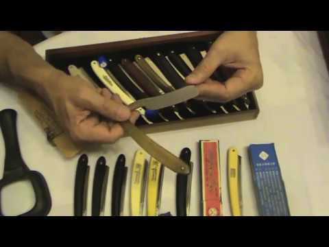 Видео: Коллекция опасных бритв Collection of straight razors