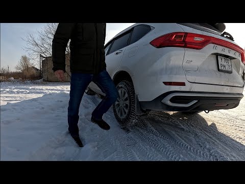 Видео: HAVAL M6  ХАВАЛ М6, Заехал в снег, передний привод.