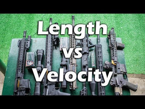 Видео: Длина ствола AR15 и скорость — Часть 1