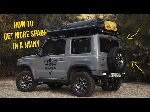 Видео: ROAMS01E46 Suzuki Jimny Gullwing и система ящиков от Bushtech Canopies
