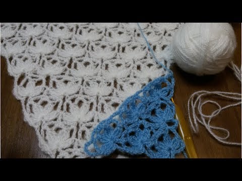 Видео: Образец узора для шали или бактуса.МК.A sample pattern for a shawl or Bacchus.MK.