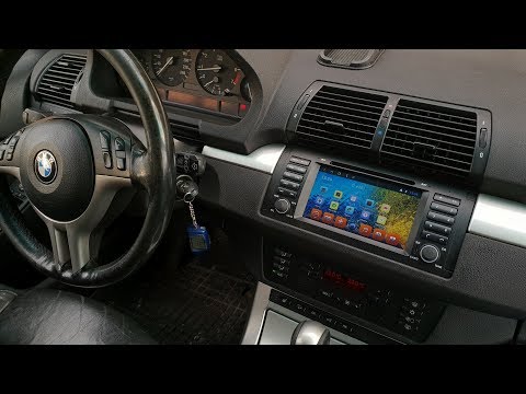 Видео: Android-магнитола для BMW X5 E53 со штатным DSP-усилителем