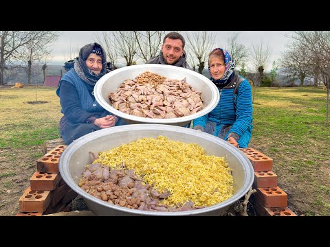 Видео: Жизнь в кавказской деревне! Бабушка готовит лучший плов с перепелками и каштанами