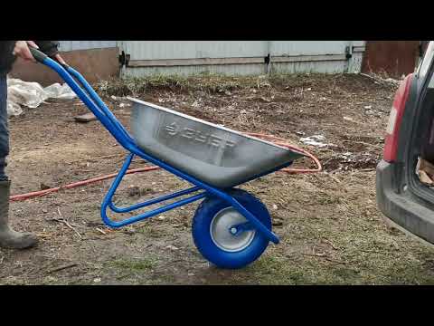 Видео: Обзор строительной тачки ПТ-200 39903 / полиуретановое колесо/ бескамерное колесо