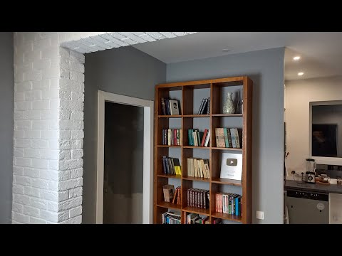 Видео: 52. DIY Wood bookcase 120$  / Книжный шкаф из мебельных щитов
