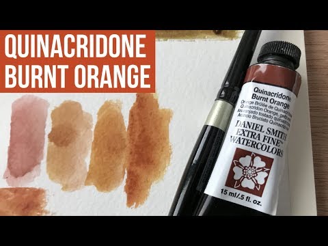 Видео: Хинакридоновый жжёный оранжевый — акварель Дэниела Смита | The Paint Show 22