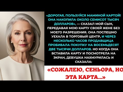 Видео: Сын без спроса отдал мою карту жене: «Пользуйся, у неё есть деньги».