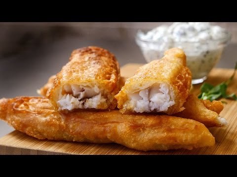 Видео: Фиш & чипс с простым соусом Тартар. Крайне хрустяще и нежно (Fish and Chips)