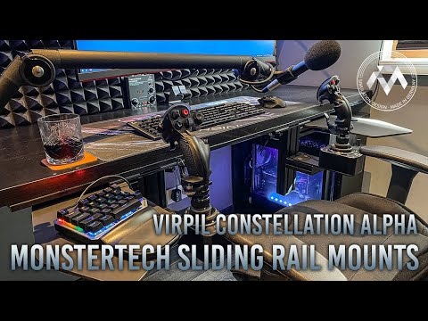 Видео: Monstertech SLIDING RAIL Dual Stick Virpil Setup для Star Citizen