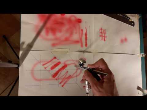 Видео: Аэрограф #5 Как держать, тренируем руки, рисуем, промываем