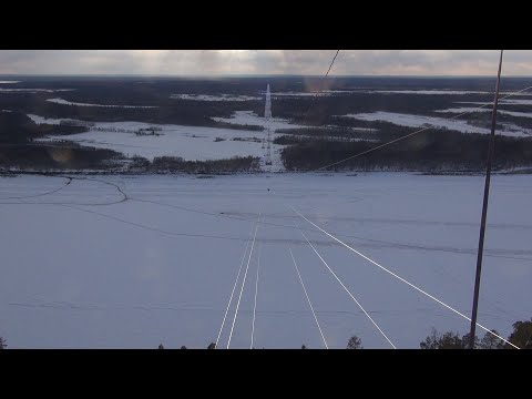 Видео: Навивка ВОЛС-ВЛ в Якутии, весна 2022 г.