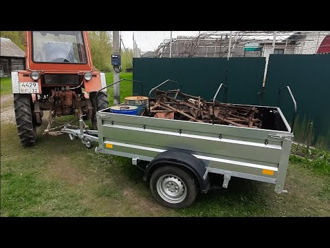 Видео: Мои доработки прицепа "Кремень". Начинаю вывоз металлолома
