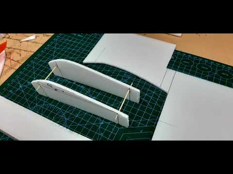 Видео: часть 4 . Резиномоторка P30 из потолочки для улицы. P30 light rubber powered for kits, foam.