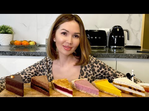 Видео: Стеснительный конфетно-букетный | пирожные из Вкуса вилл | Мукбанг
