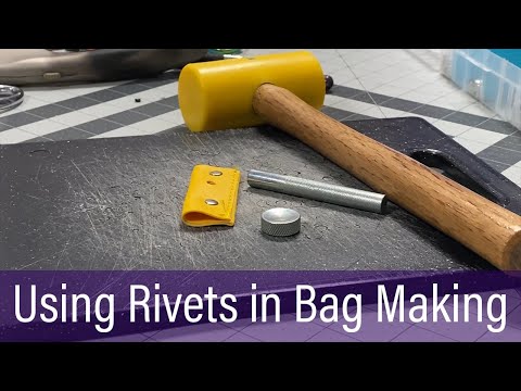 Видео: Советы по использованию заклепок при изготовлении сумок