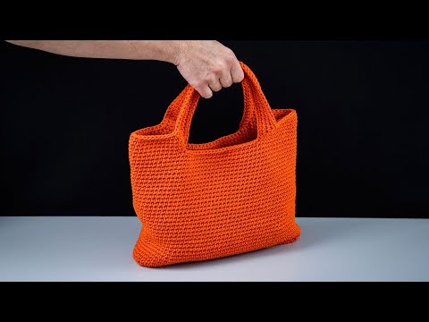 Видео: Как связать простую сумку крючком – мастер-класс для начинающих!