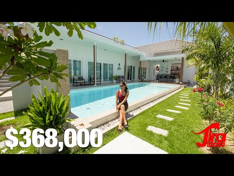 Видео: 3 минуты до пляжа. Совершенно новая вилла в Хуа Хине. Доступно всего несколько участков.