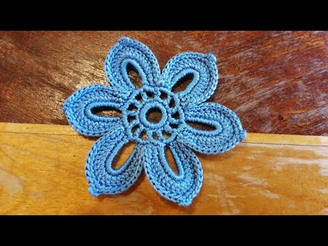 Видео: Красивый цветок крючком для Ирландского кружева, мастеркласс для начинающих и не только.