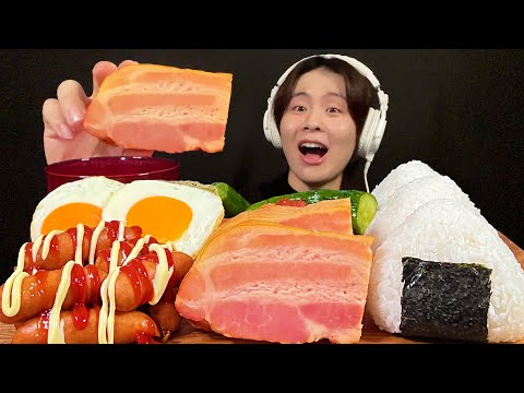 Видео: АСМР Идеальный завтрак с копченым беконом‼️【субтитры/Мукбанг/Звуки еды】