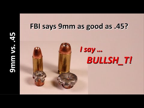 Видео: ФБР: 9-мм так же хорош, как .45?