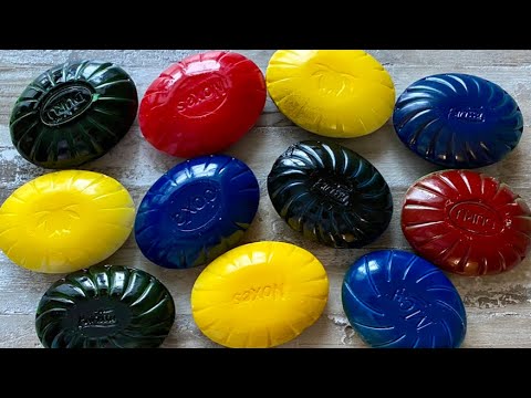 Видео: ASMR SOAP| Cutting colored soaр | Soap Carving| Резка крашенного мыла