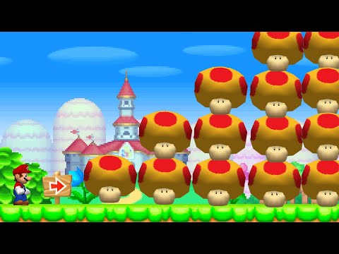 Видео: Сможет ли Марио собрать 999 мегагрибов в новой игре Super Mario Bros. DS?