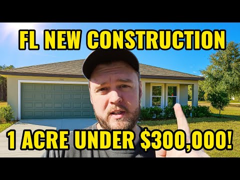 Видео: Два новых дома во Флориде на участке 1 акр | Новостройка от 299 тыс. долларов