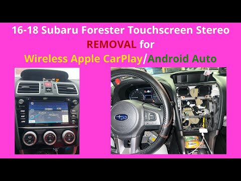 Видео: *Удаление стереосистемы* Subaru Forester 2.5i Limited 2016-2018