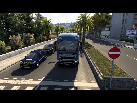 Видео: Пальмы и солнце в Euro Truck Simulator 2