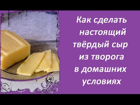 Видео: Как сделать настоящий твёрдый сыр из творога в домашних условиях, быстрый, простой и дешёвый рецепт